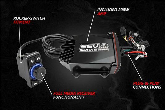 2020-2024 Kawasaki KRX1000 2-Seater A-Spec 3-Speaker SSV Works Audio-Kit