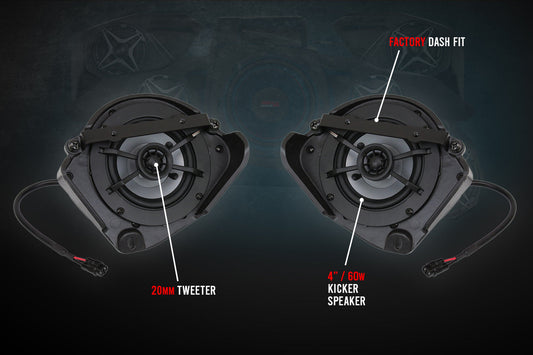2017-2024 CanAm X3 4in Dash Speakers