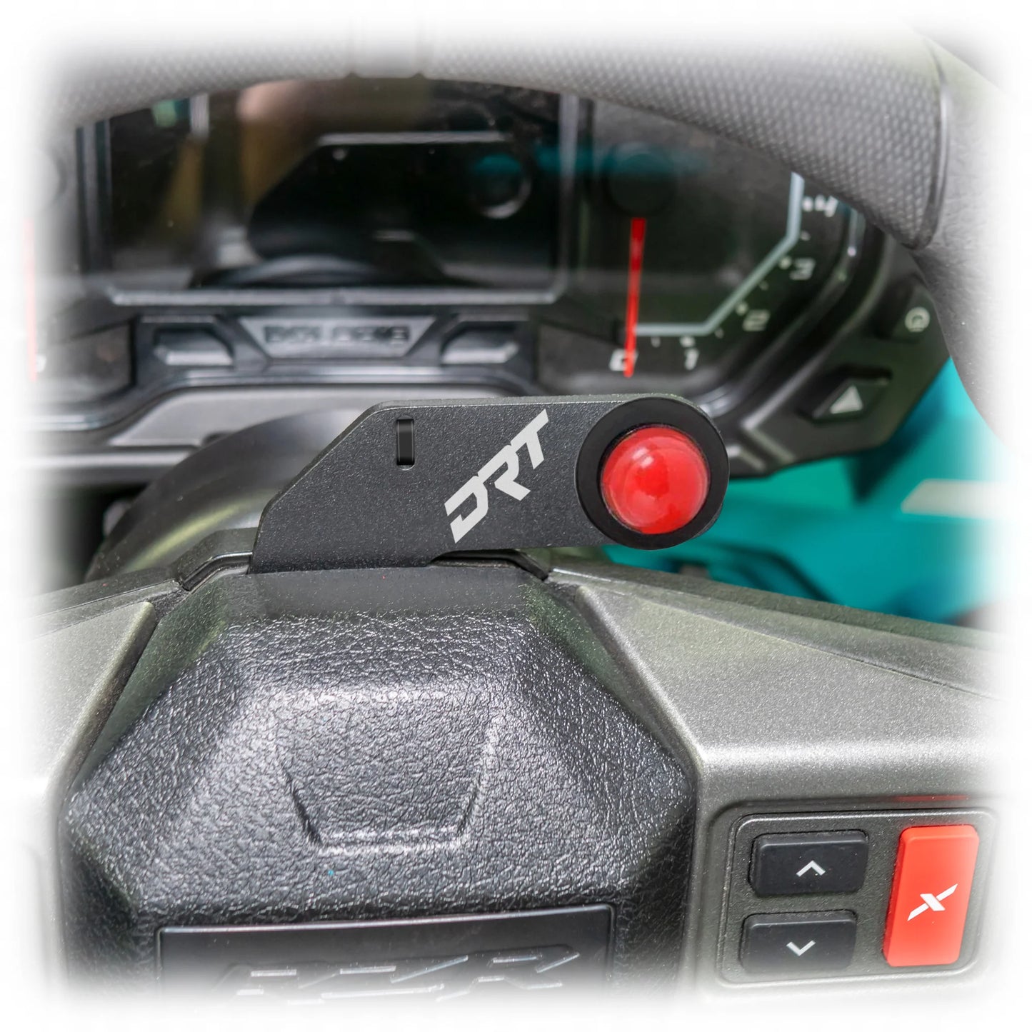 DRT Motorsports Polaris RZR 2020+ Steering Wheel Single Push-To-Talk Plate