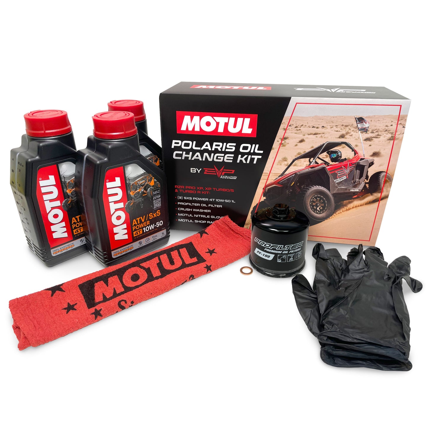EVP Motul Oil Change Kit, Polaris Pro XP & XP Turbo/S