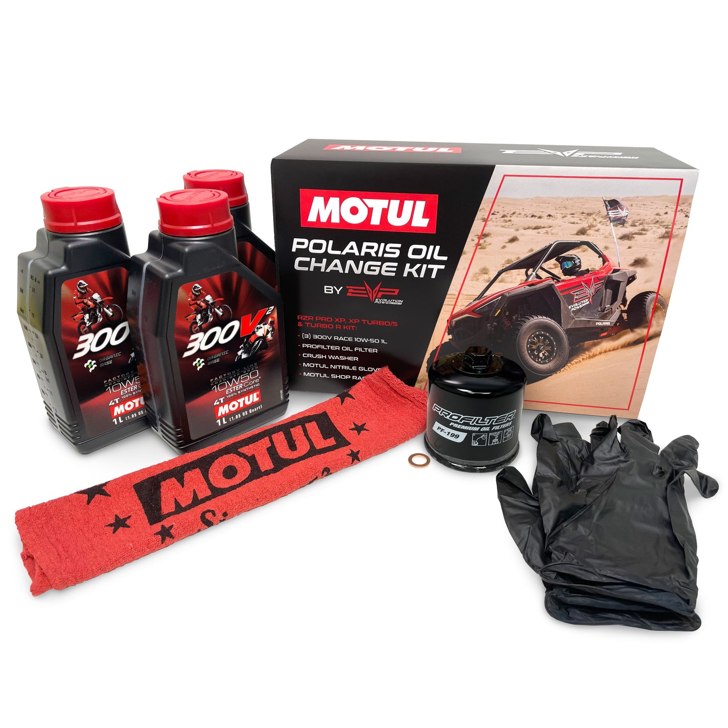 EVP Motul Oil Change Kit, Polaris Pro XP & XP Turbo/S