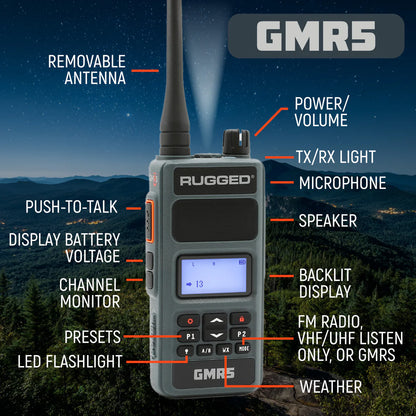 5W GMRS Handheld Radio