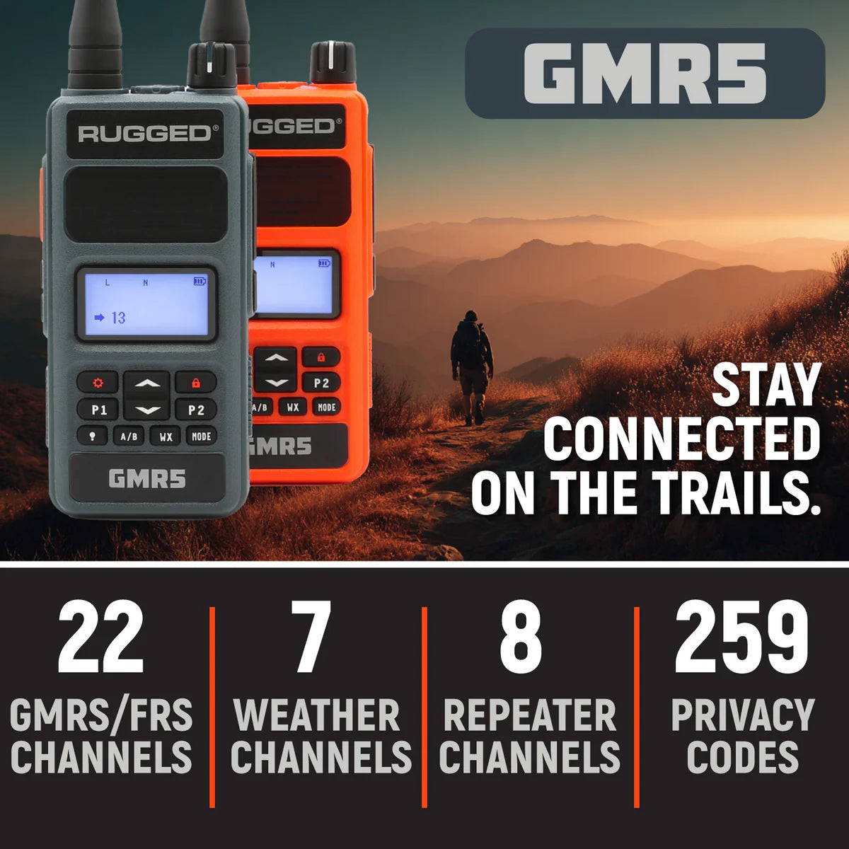 5W GMRS Handheld Radio