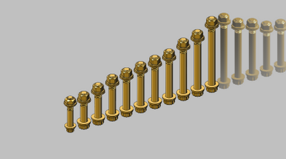 GEISER PERFORMANCE POLARIS PRO R FULL SUSPENSION 12 POINT BOLT KIT