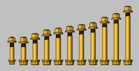 GEISER PERFORMANCE POLARIS PRO R FULL SUSPENSION 12 POINT BOLT KIT