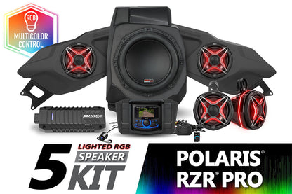 2020-2024 Polaris RZR Pro V-Spec 5-Speaker Plug-&-Play System w/JVC
